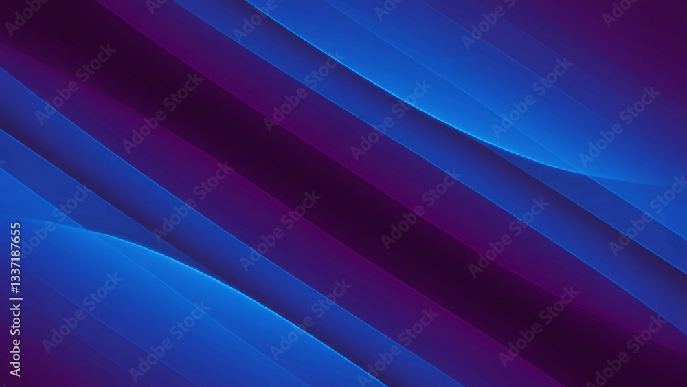Fototapeta premium Abstract Blue and Purple Gradient Diagonal Lines Background Design