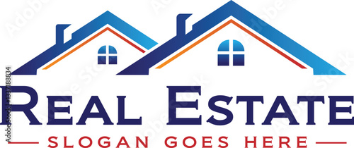 real estate property business logo for realtors construction firms housing clipart