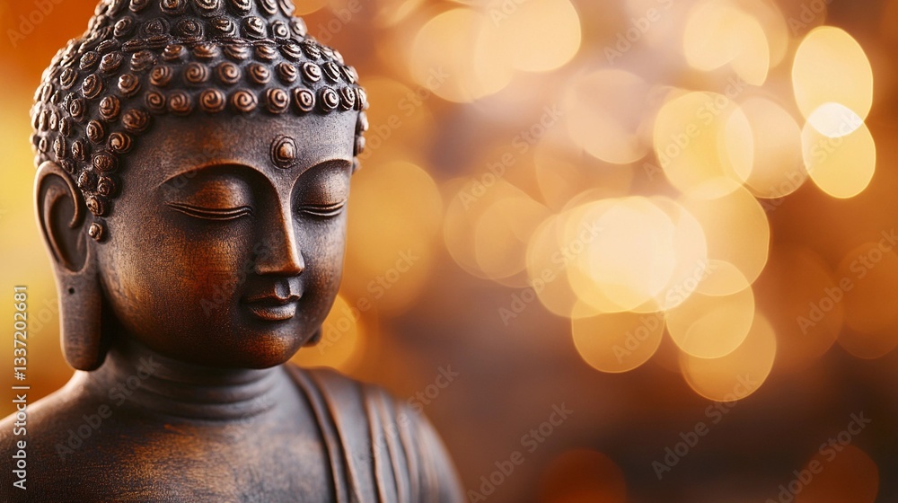 Buddha figurine in a meditative pose, symbolizing peace, spirituality, and inner harmony, perfect for Zen decor and mindfulness themes, book illustration style Buddha figurine in a meditative pose, symbolizing peace, spirituality, and inner harmony, perfect for Zen decor and mindfulness themes, book illustration style