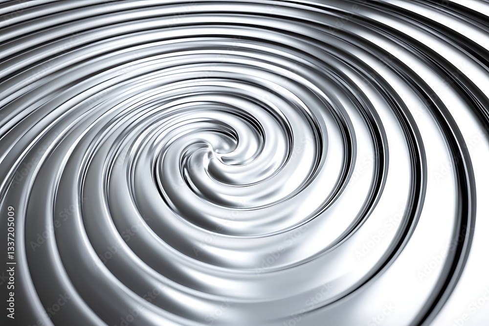 Abstract Metallic Spiral Design Abstract Metallic Spiral Design