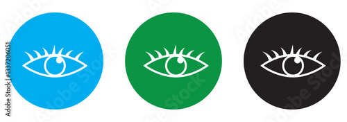 eye icon set. vision icon, see view icons - eyesight symbol - invisible eye hide icon, incognito icon no eye view hidden icon set. vision icon