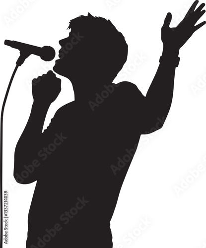 Singer silhouette