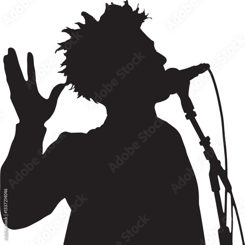 Singer silhouette