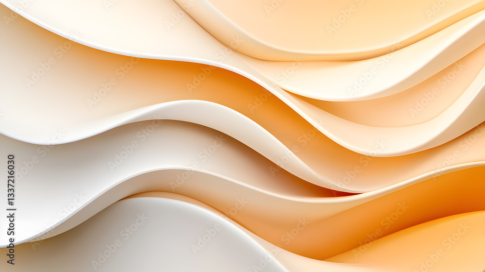 Obraz premium Abstract gold waving fabric silk drape background