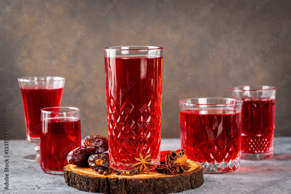 Turkish traditional Ottoman Ramadan sherbet