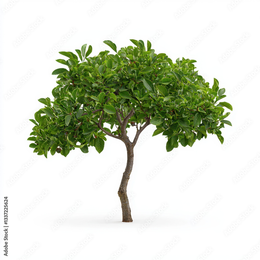 Obraz premium Lush tree with abundant green leaves creating a vibrant and healthy appearance in a natural setting ideal for nature lovers and photographers seeking to capture verdant beauty