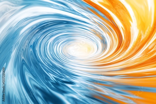Abstract Spiral Design with Vibrant Colors