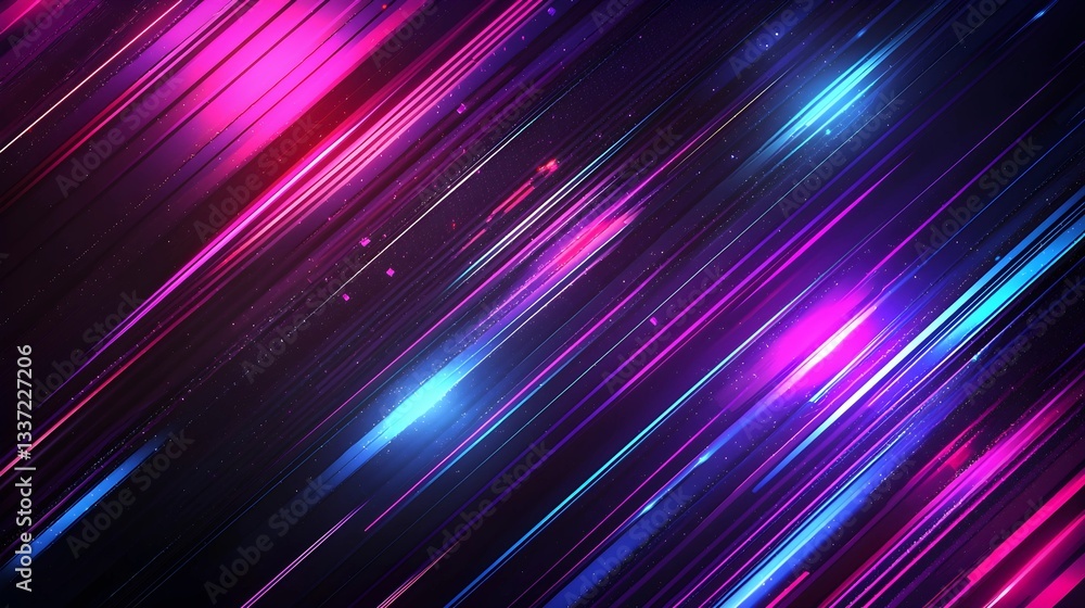 Futuristic Abstract Background with Neon Glowing Lines Futuristic Abstract Background with Neon Glowing Lines