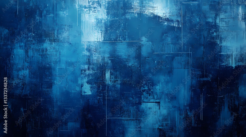 Abstract blue pixelated glitch texture with distortion effects, showcasing futuristic digital aesthetics, screen malfunctions, and cyber-inspired visuals for technology-based projects Abstract blue pixelated glitch texture with distortion effects, showcasing futuristic digital aesthetics, screen malfunctions, and cyber-inspired visuals for technology-based projects