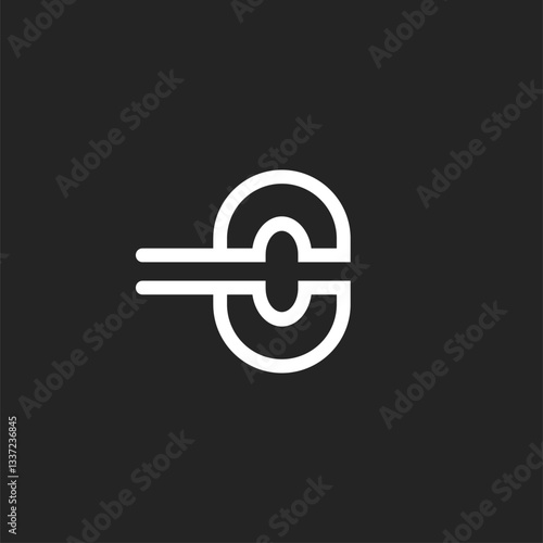 Minimalist logo featuring two elegant hat shapes forming a 'C'. Perfect for high-end fashion, lifestyle, and branding projects. Ideal for microstock buyers seeking sophisticated, versatile design