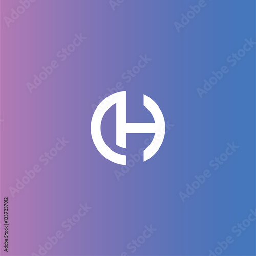 Elegant CH Monogram Logo - Perfect for luxury brands, weddings, and corporate identities. Modern, minimalist design ideal for high-end markets. Versatile for business cards, branding, and digital medi