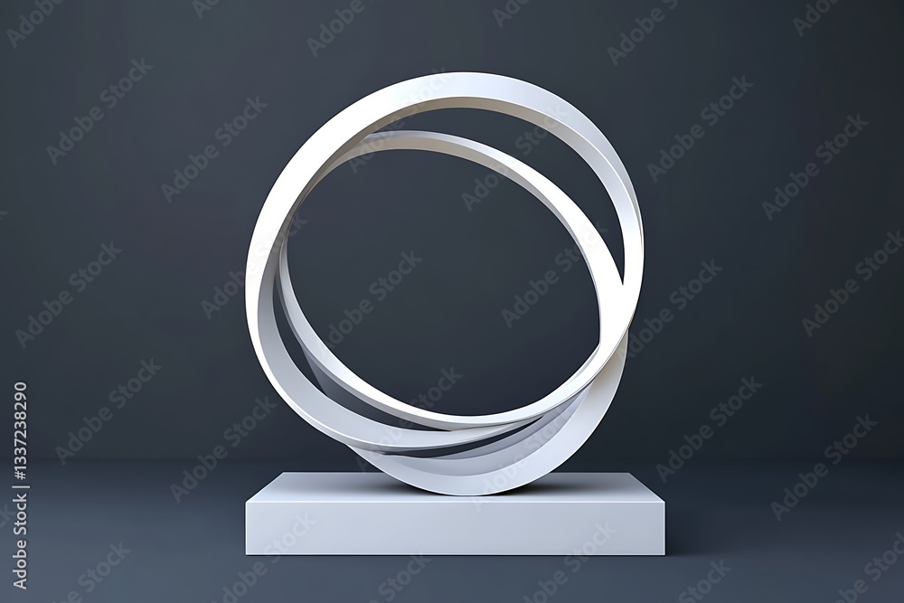 Abstract Modern Sculpture - Geometric Design Abstract Modern Sculpture - Geometric Design