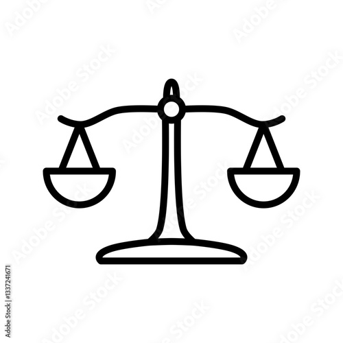 scales of justice outline icon 