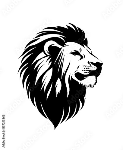 Golden Lion Head Vector for Premium Logos
