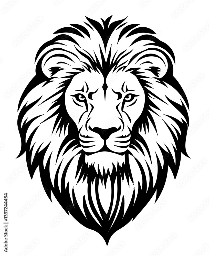 Roaring Lion Head Icon for Logos and Emblems
Roaring Lion Head Icon for Logos and Emblems