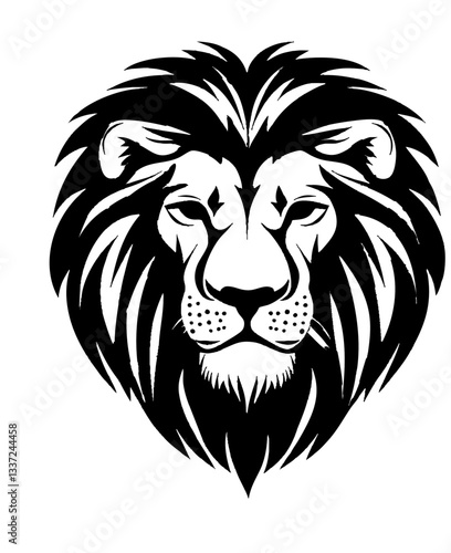 Minimalist Lion Logo in a Clean and Simple Style
