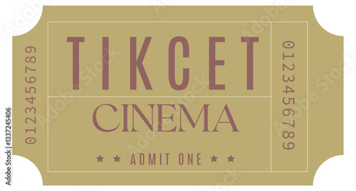 Ticket, Vintage ticket, Admit one ticket