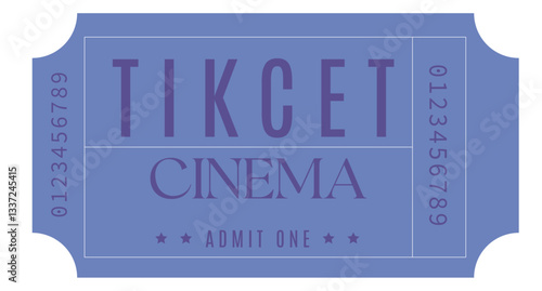 Blue Ticket, Vintage ticket, Admit one ticket