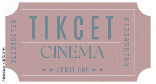 Ticket, Admit one ticket, Coupon sale, Ticket sale, Vintage Coupon