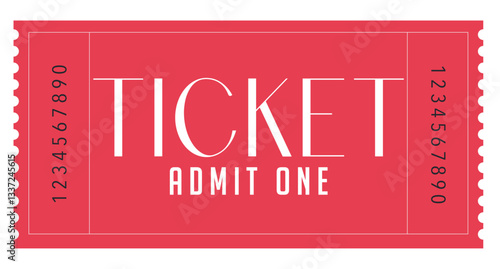 Ticket, Vintage ticket, Admit one ticket