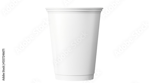 Wallpaper Mural Isolated single use white plastic cup on a black background in a studio shot for product mockupisolated on transparent background	 Torontodigital.ca