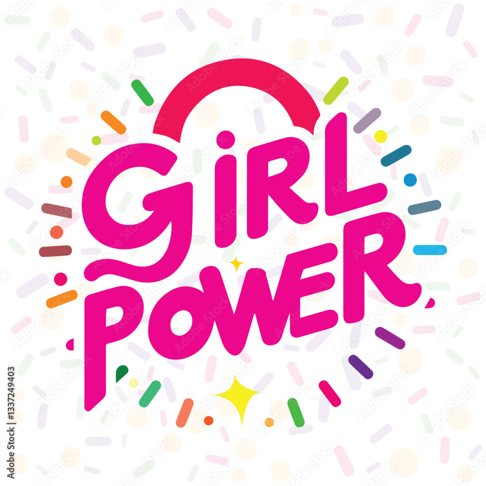 Girl Power Typographic Design Girl Power Typographic Design