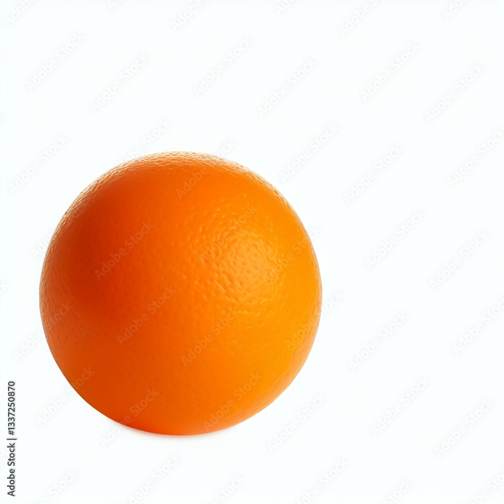 A fresh orange fruit placed on a smooth white surface, showcasing its vibrant color and texture, ideal for food photography and healthy lifestyle imagery. A fresh orange fruit placed on a smooth white surface, showcasing its vibrant color and texture, ideal for food photography and healthy lifestyle imagery.