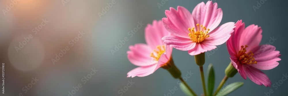 Fototapeta premium Dried gypsophila, intricate flower structure, soft light , romantic, botanical, texture