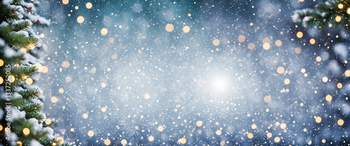 snowy winter scene with chr...