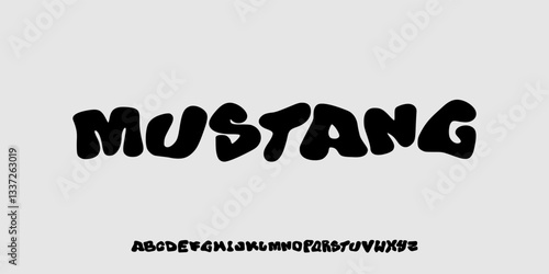 Hand Drawn font letters alphabet font Uppercase for design vector and illustration