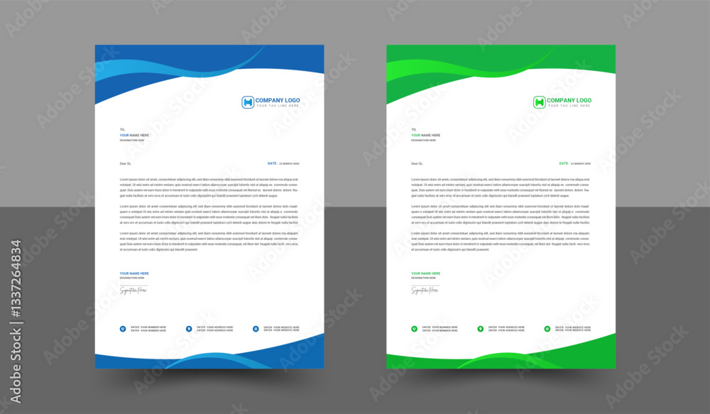 Elegant Modern Creative Letterhead Design Template Elegant Modern Creative Letterhead Design Template
