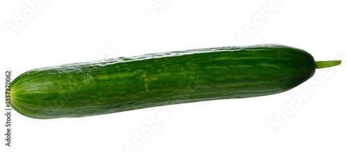Photos Fresh smooth green cucumber on isolated background