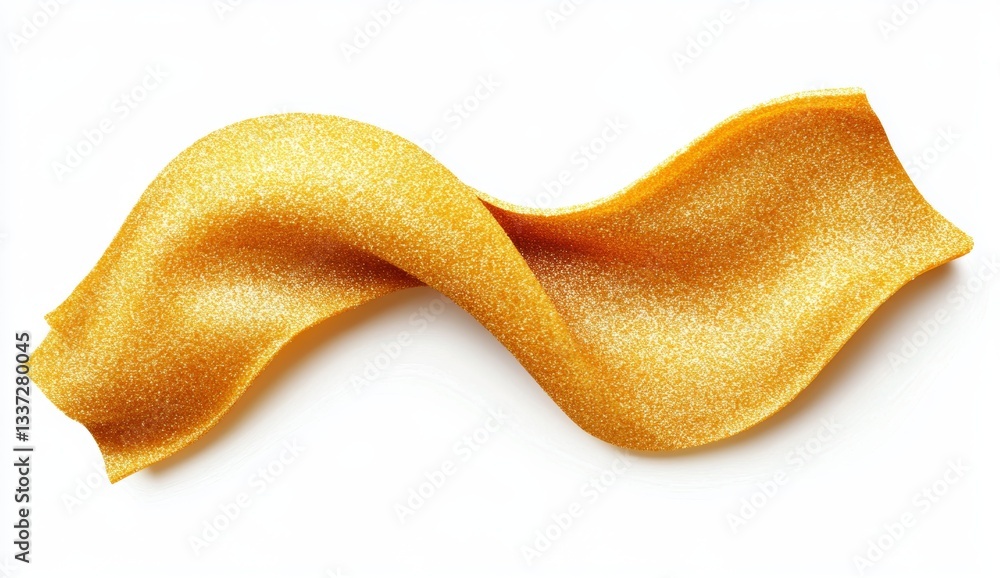 Paper featuring gold glitter, isolated and cut out from a transparent background Paper featuring gold glitter, isolated and cut out from a transparent background