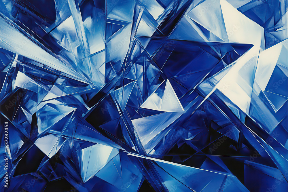An image with a sleek modern abstract design consisting of sharp geometric shapes and smooth gradients in various shades of blue An image with a sleek modern abstract design consisting of sharp geometric shapes and smooth gradients in various shades of blue