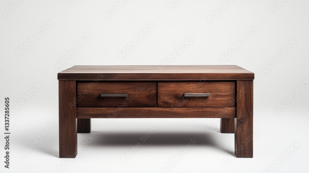 Wooden coffee table with two drawers (4) Wooden coffee table with two drawers (4)