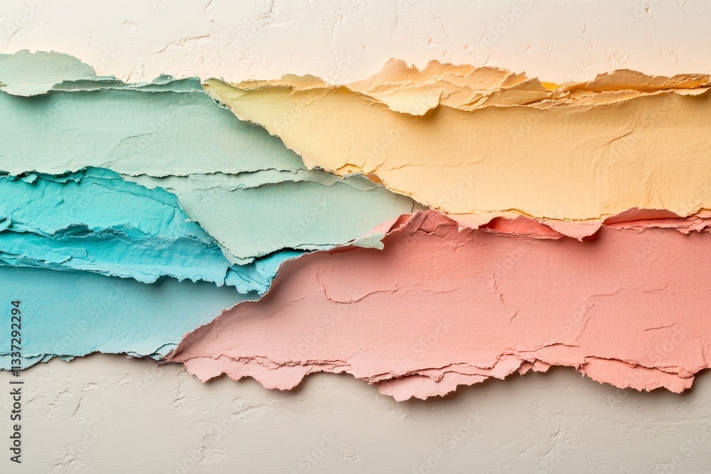 Obraz premium Creative Design Projects can Utilize a Grunge Texture with a Torn Paper Edge Background