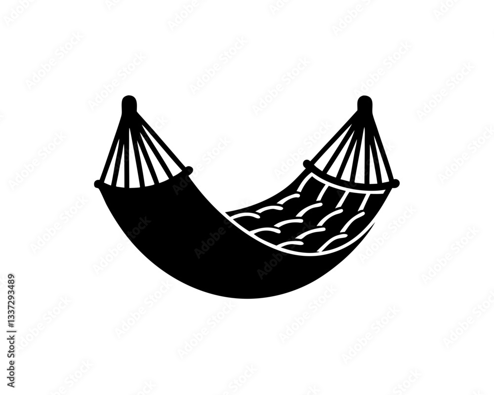 Fototapeta premium creative details Hammock Icon vector illustration