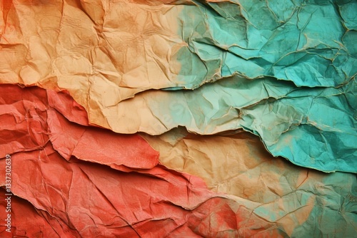 Wallpaper Mural A square frame with a worn paper texture overlay is defined by its grunge aesthetic, complete with frayed edges, scratches, dust, and a grainy quality, over a grunge background that exhibits a frayed Torontodigital.ca