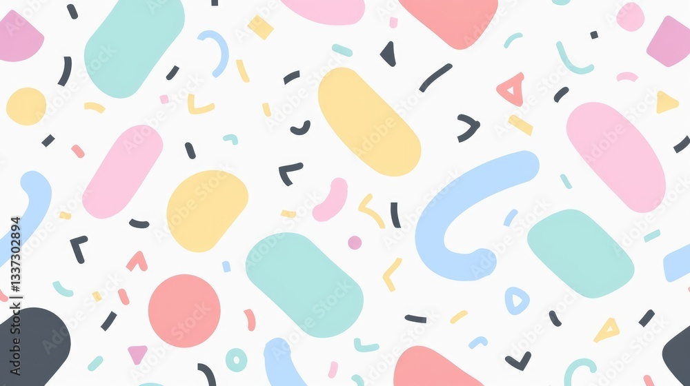 Abstract Colorful Shapes Pattern Abstract Colorful Shapes Pattern