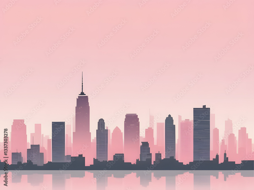Fototapeta premium city_skyline_dawn