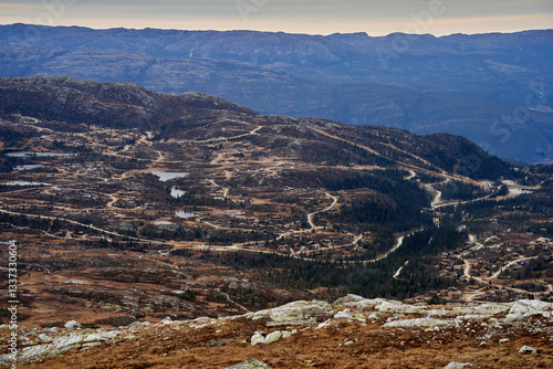  Autumnal Holiday Village by Norefjell Mountain, Norway