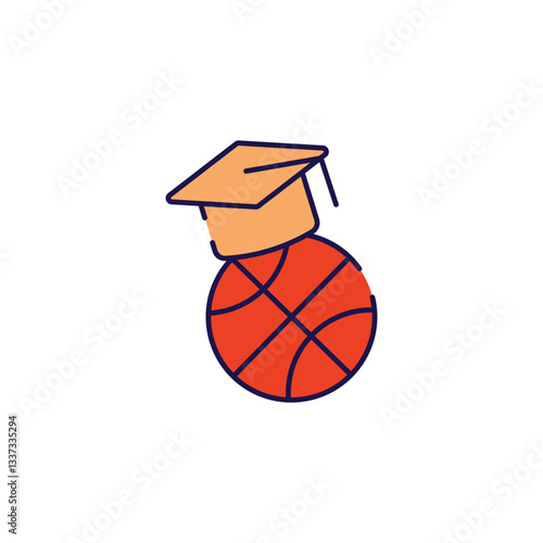 Educational Activities icon design with white background stock illustration