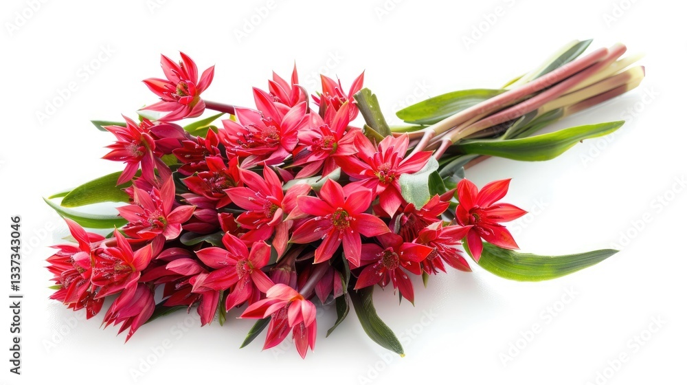 Vibrant Red Bouquet of Exotic Flowers