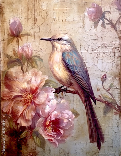 Watercolor landscape background