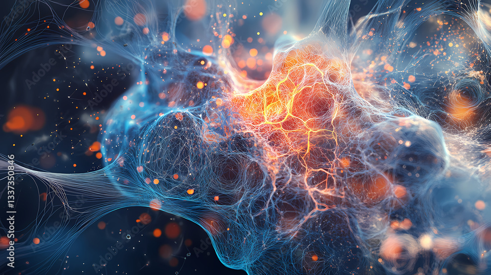 Abstract visualization of connections in mushroom mycelium, chaotic neural connections, flow of signals and substances. shroom network. illustration. Mushroom Nexus. Illustration Abstract visualization of connections in mushroom mycelium, chaotic neural connections, flow of signals and substances. shroom network. illustration. Mushroom Nexus. Illustration