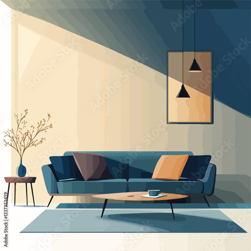 Modern Living Room in Minimalist Millennium: Sophisticated Interior Design Inspiration