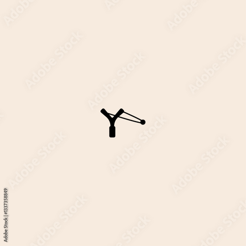 Slingshot icon flat vector design.