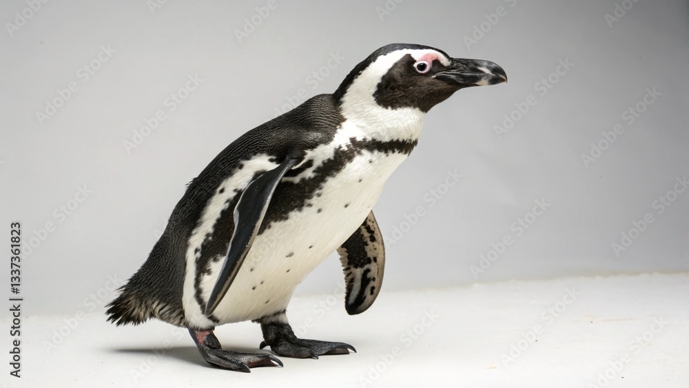 Obraz premium African Penguin on studio background