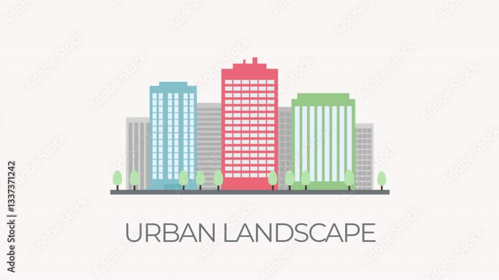 Urban Landscape - Cityscape and Architecture Illustration Urban Landscape - Cityscape and Architecture Illustration