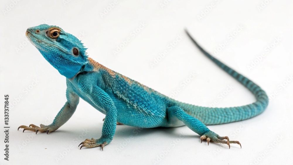 Fototapeta premium Agama Lizard on studio background